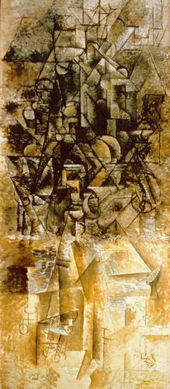 Hombre con la mandolina 3 1911 cubismo Pablo Picasso Pintura al óleo